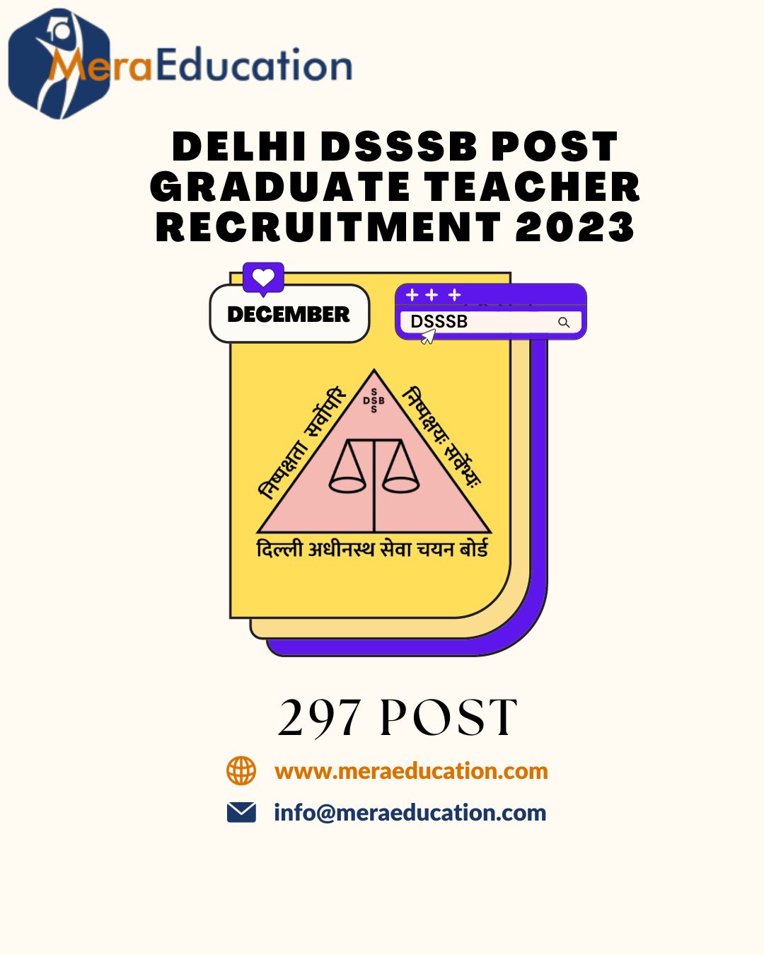 Delhi DSSSB Post Graduate Teacher Recruitment
