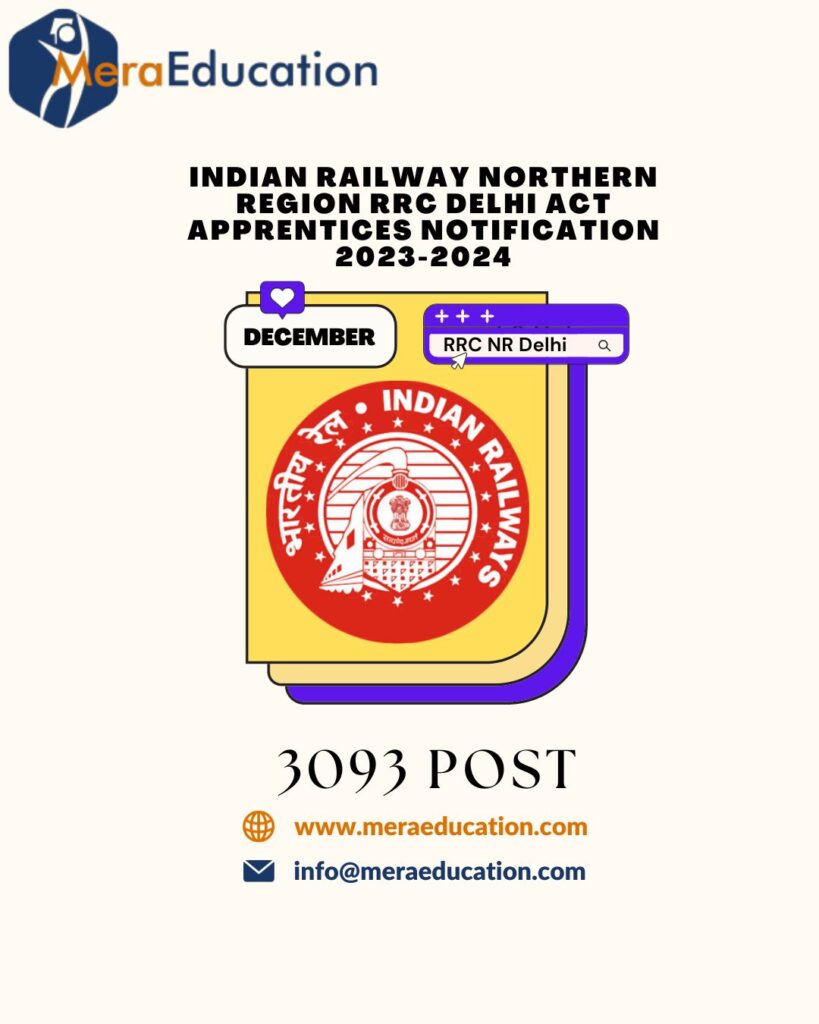 RRC NR Delhi Region Apprentice Recruitment 2023