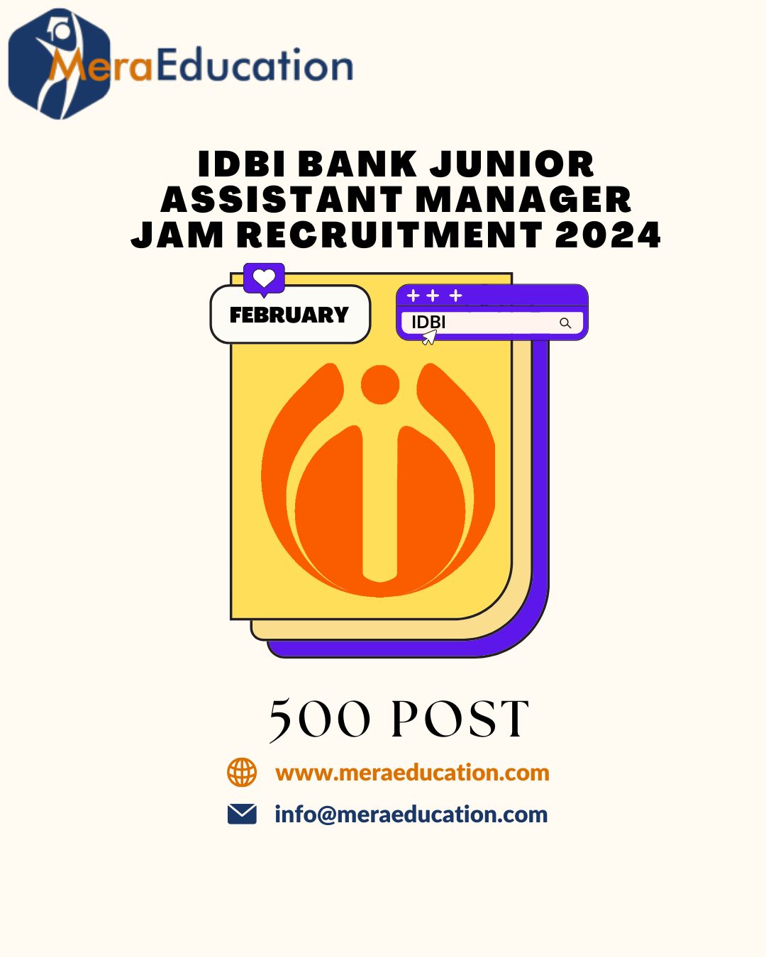 IDBI Bank Junior Assistant Manager JAM Recruitment