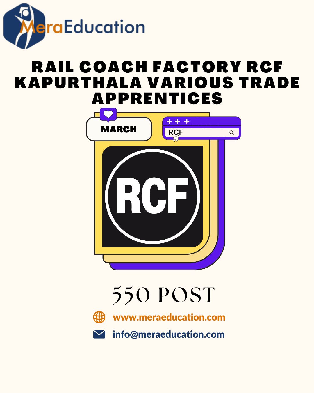RCF Kapurthala Various Trade Apprentices MeraEducation