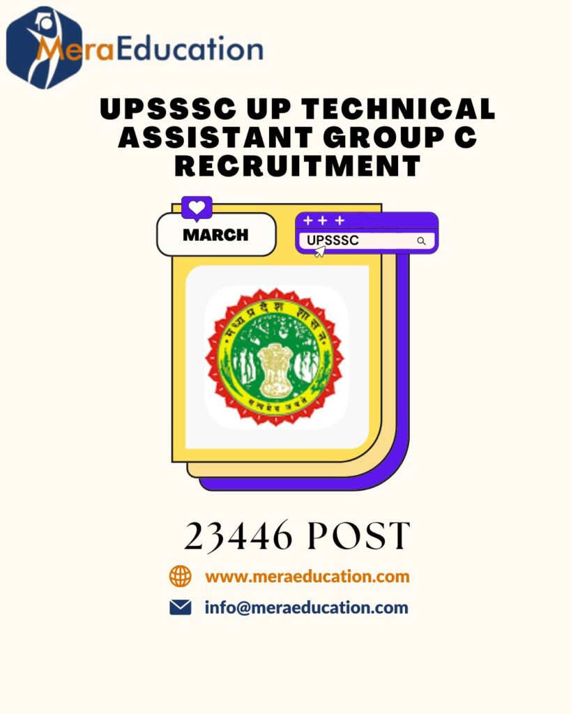 UPSSSC UP Technical Assistant Group C Recruitment MeraEducation
