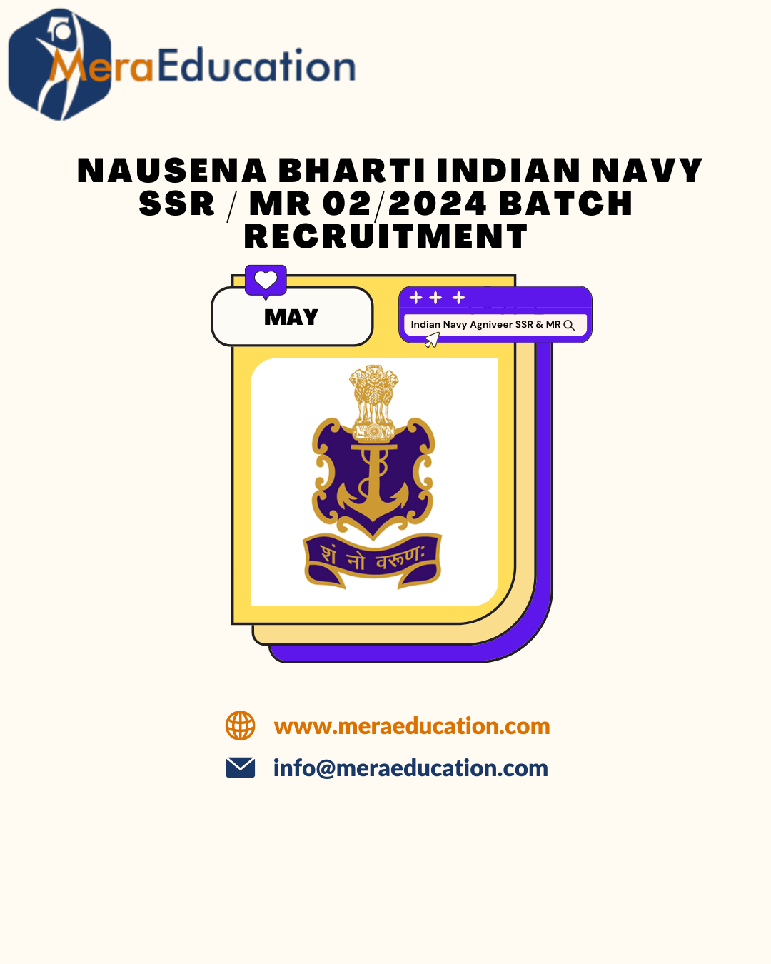 MeraEducation Indian Navy SSR MR 2024